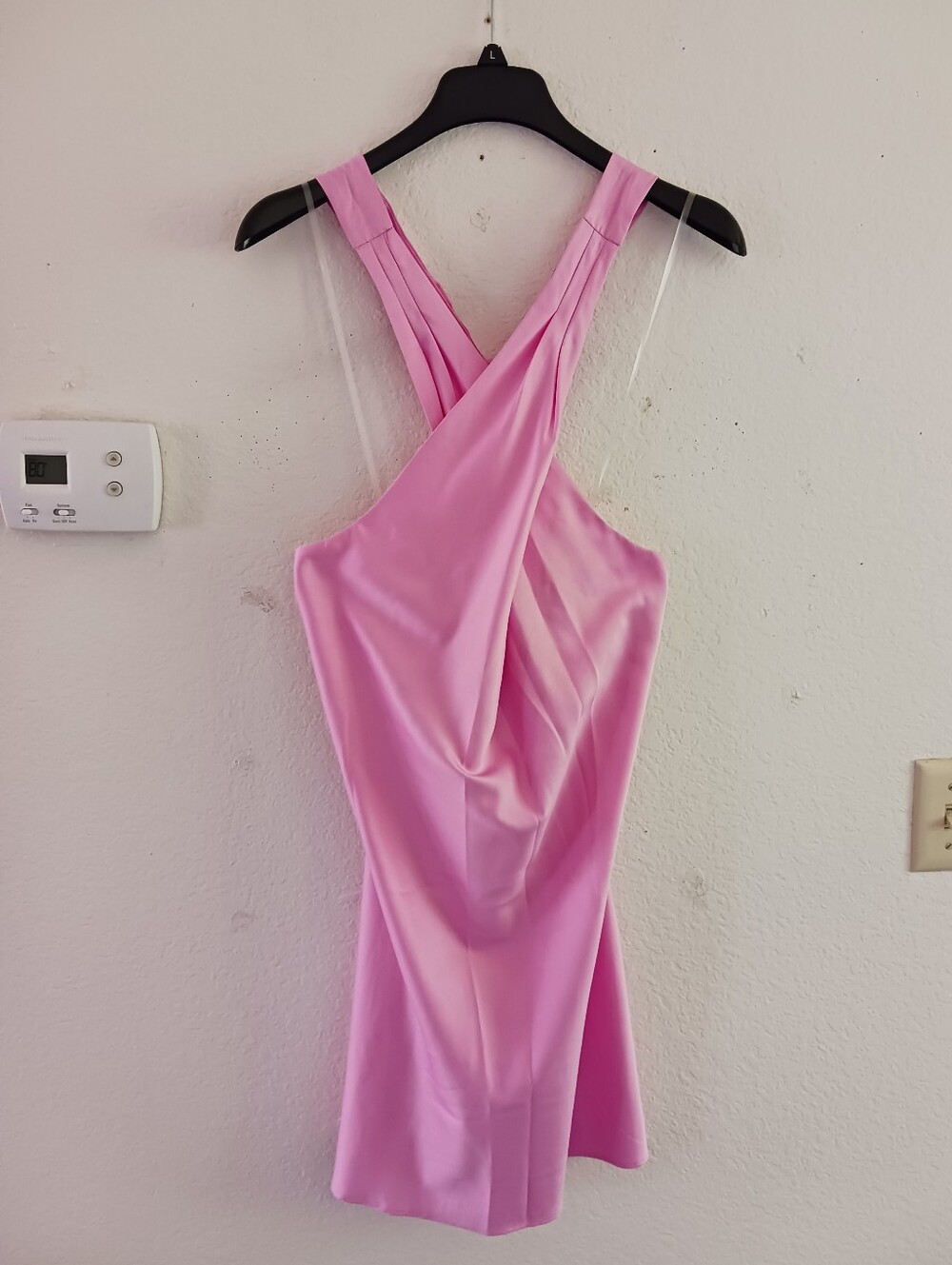 Wild Fable Satin Twist Mini Slip Dress